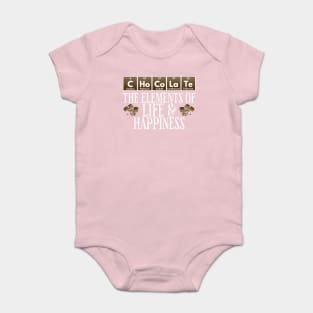 Chocolate Periodic Table of Elements design Baby Bodysuit